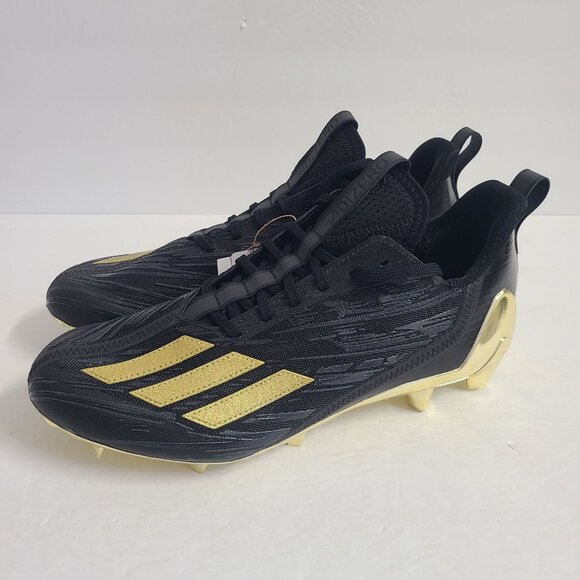 NEW Adidas Adizero Football Cleats GX4051 Size 11 Black Gold